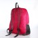 Folding backpack, lightning department, external pocket, 2 side pockets, raspberry color