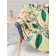 LIANS plaid, size 130x150 cm, leaves, yellow
