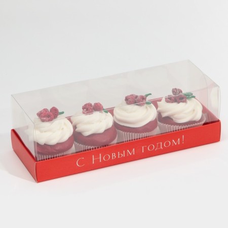 Dessert Box "New Year's Red", 26, 2 x 8 x 9.7 cm, New Year