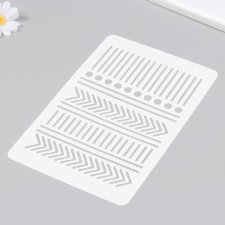 Plastic stencil "lines" 16x24 cm-1