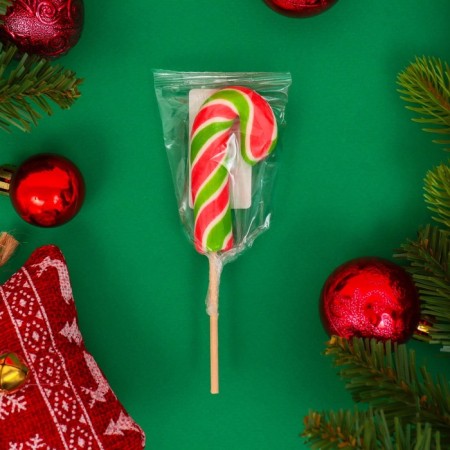 Caramel on the stick "cane mini red/white/green", 15 g-1