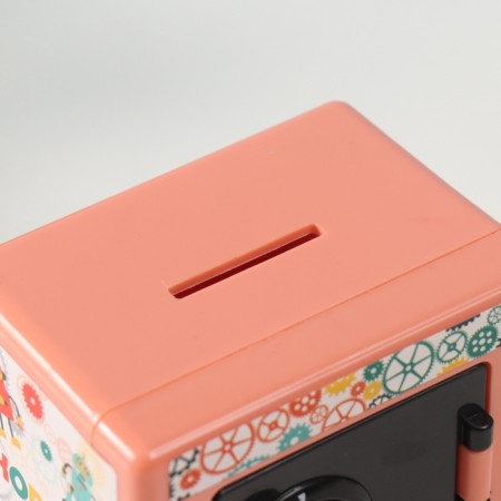 Piggy bank Plastic "safe. Robots" 8.5x6x8.5cm-7