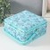 Casket for needlework "Butterflies and flowers on blue" 20x20x11 cm