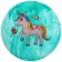 Children's ball "Unicorns", d = 22 cm, 60 g, color mix