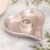 Gypsum Climber "heart", 14x2.5cm, champagne