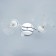 Aisha chandelier 2he27 40W chrome 45x26x27 cm Bayerlux