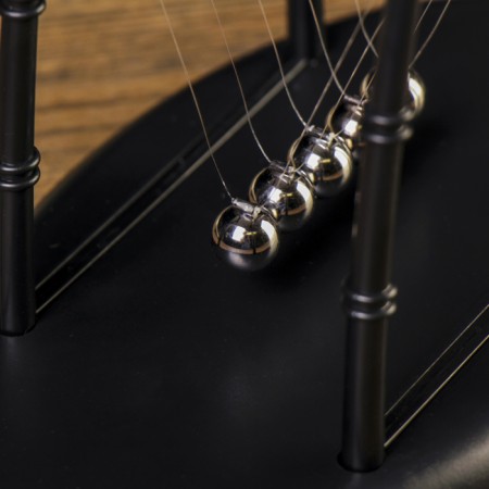 Pendulum "Technic balls" Bamboo black 14x18x11 cm-2