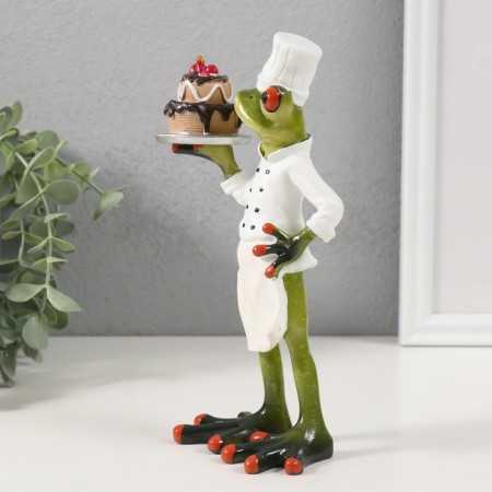 Souvenir Polystone Lac "Frog Confectioner" 18.5x8.5x8 cm-3