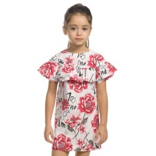 Dress for girls, height 98 cm, white color