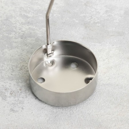 Candle rotating "carousel with Christmas trees", silver, metal-2