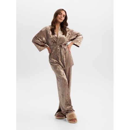 Female set (jacket, trousers) KAFTAN VELVET 40-42, coffee-6