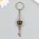 Metal keychain "Key - Crown" bronze 1.9x5.6 cm