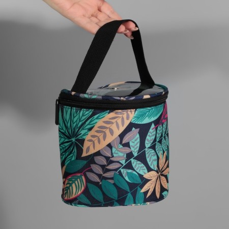 Luggage bag “Leaves”, 1 eyelet, d = 14 × 14.5 cm, color colorful color-3