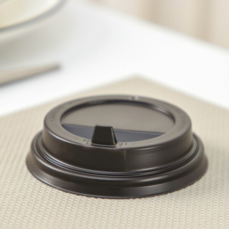 A single-single glass cover with a nose, d = 8 cm, dark brown color-1