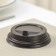A single-single glass cover with a nose, d = 8 cm, dark brown color