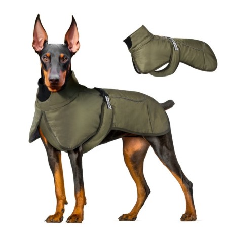 Popon for large dogs, membrane fabric, size 2xl (DS 43, Osh 46, OG 62-68 cm), khaki-1
