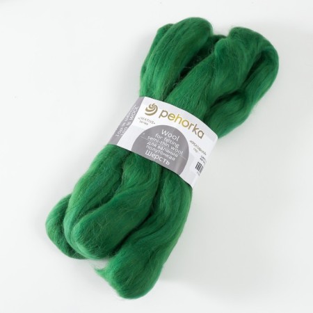 Fasting wool 100% half -toned wool 50g (434 green)-1