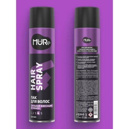 Mure hair varnish strong fixation, 225 ml-7