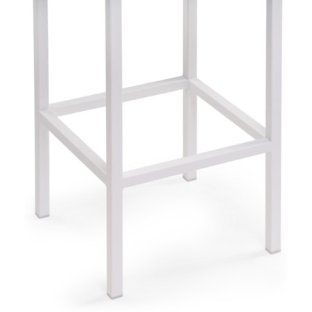 Stool Bar loft Metal/velor, white/green 35x35x65 cm-3