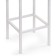 Stool Bar loft Metal/velor, white/green 35x35x65 cm