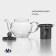 Glass teapot with metal sieve "Cagliopa", 250 ml, 15 × 8 × 9 cm