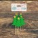 Skewers "Christmas tree with a star", set of 5 pcs., Green color
