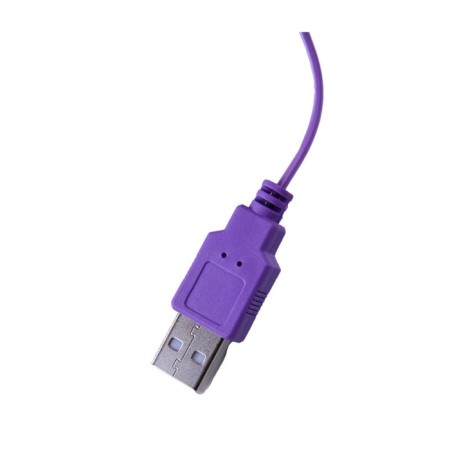 Vibroyatsa Oka-Khpoki, 2 pcs, 12 modes, PU, ​​ZU USB, 2.5 x 5.5 cm, purple-4