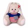 Soft toy "Bunny Mi in a sea t -shirt", 15 cm