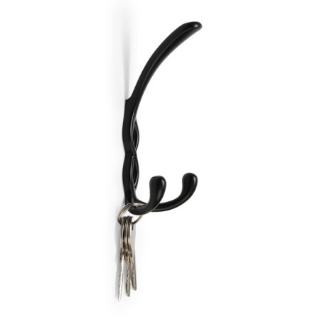 Furniture hook Cappio pigtail, three -rod, black color-2