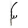 Furniture hook Cappio pigtail, three -rod, black color