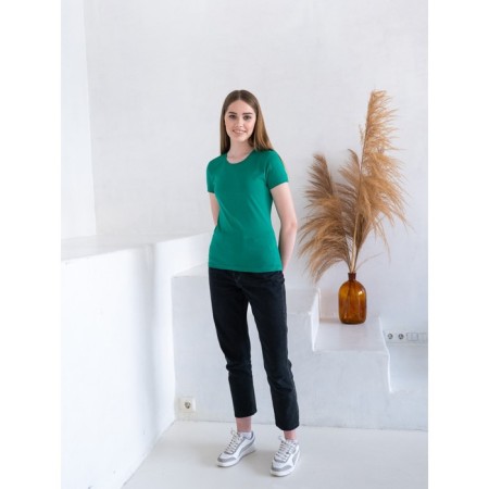 Female T -shirt, size 46, green color-5