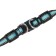 Super-furry harness with reflective firmware, girth 48-54 cm, blue