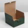Gift folding box, packaging, "green", 15 x 15 x 7 cm