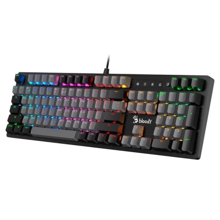 Keyboard A4Tech Bloody B828N Mechanical Black/Gray USB for Gamer LED (B828N (Grey+BLAC 10046-7