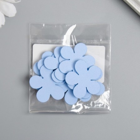The workpiece of Foamian "Flowerers" 3 cm, thickness. 1mm, set 10 pcs, blue-2