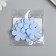 The workpiece of Foamian "Flowerers" 3 cm, thickness. 1mm, set 10 pcs, blue