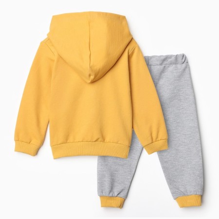 Kit for children (sweatshirt/trousers), yellow color, height 74 cm-5