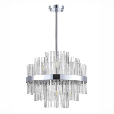 Suspended chandelier ST LUCE. SL1634.103.06. Rens. 6x60 watts, E14, 45x45x55 cm, chromium color-3