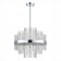 Suspended chandelier ST LUCE. SL1634.103.06. Rens. 6x60 watts, E14, 45x45x55 cm, chromium color