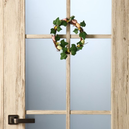 Wreath on the door interior "Easter testicles with leaves" d = 18 cm-1