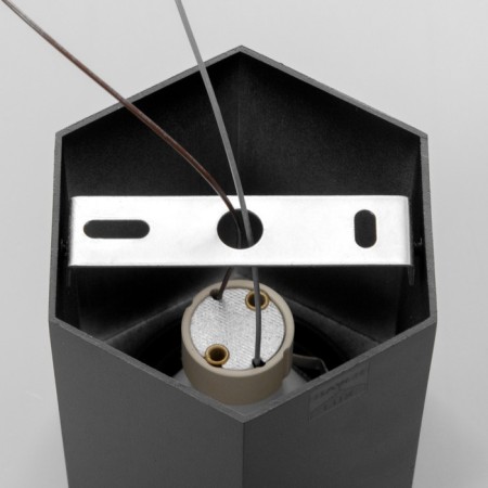 Lamp "Art" GU10 black 10x10x11.5 cm-5