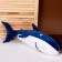 Soft toy "Shark", 55 cm, blue color