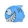 Atemi FC205, nursery silicone, fish, blue, blue
