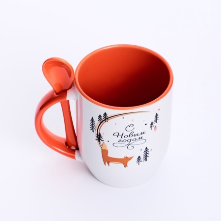 New Year's circle with a spoon "Happy New Year", 350 ml-3