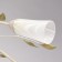 Chandelier "Delight", 10x60W E14, white color, gold