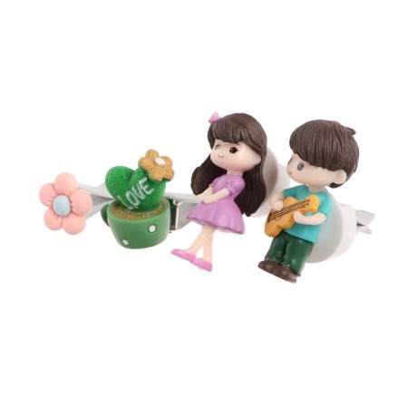 Toy in a car deflector, a couple in love, K4-1