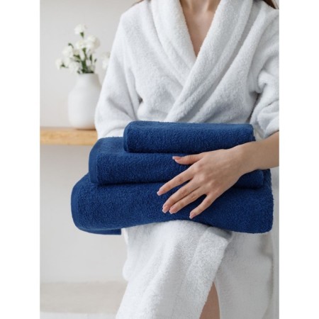 Tainted towel Limogen, size 40x70 cm, blue color-16