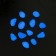 Decor for creativity plastic shines in the dark "purple pebbles" set of 12 pcs