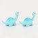 Miniature puppet "dinosaurus", set 2 pcs., Size 1 pc. - 3.5 × 5 × 2 cm, blue color