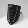 Bracelet Skin "Cuff" on lacing, black-silver color